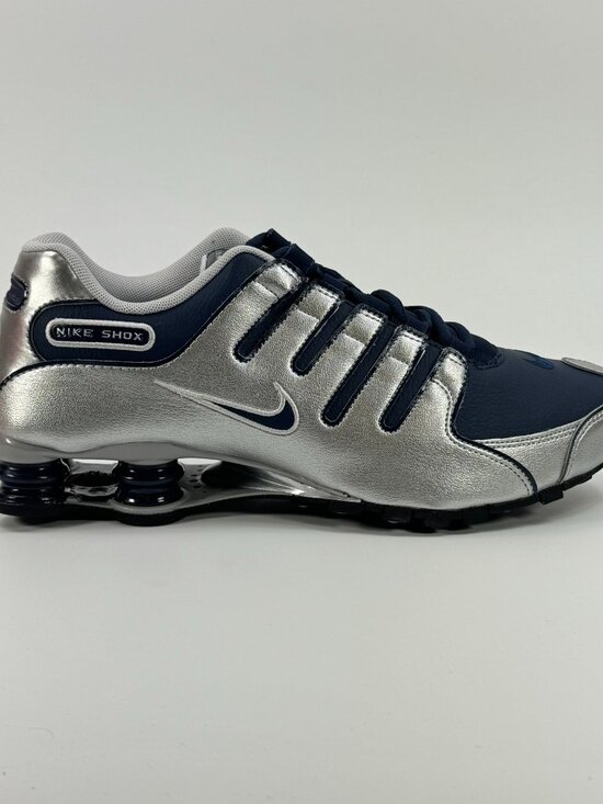 Nike Shox R4 \'Metallic Blue Silver\' 378341-402 Multi Size